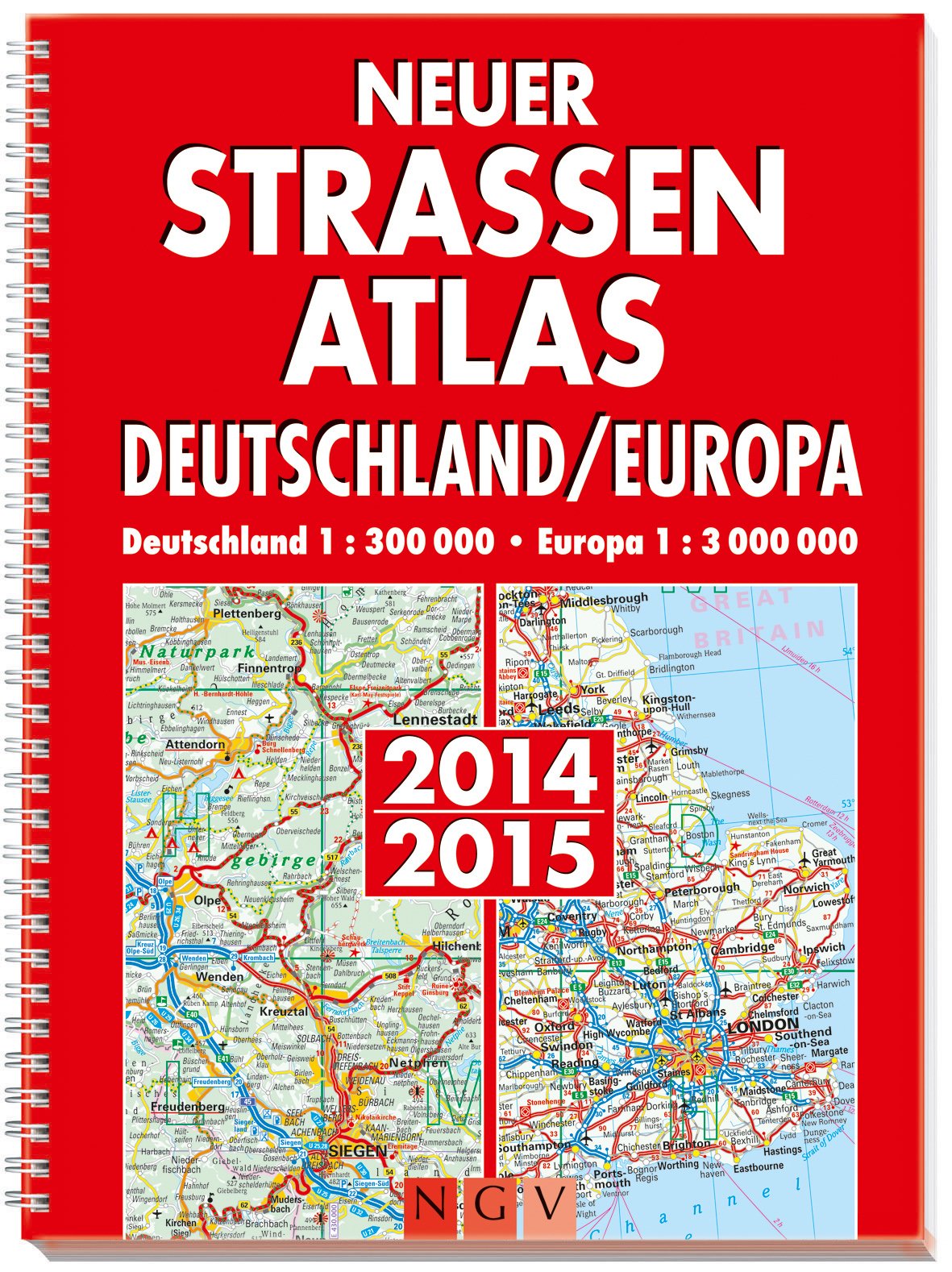 Neuer Straßenatlas Deutschland/Europa 2014/2015: Deutschland 1 : 300 000 / Europa 1 : 3 000 000 book