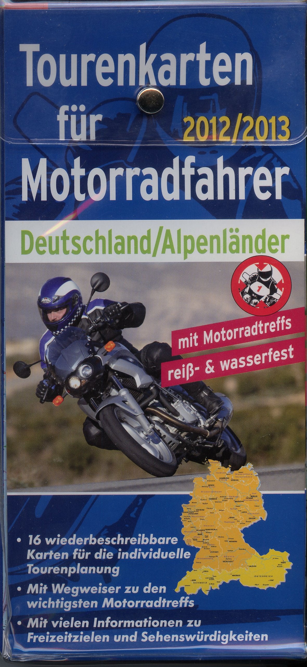 Tourenkarten für Motorradfahrer Deutschland / Alpenländer 2012 / 2013 Maps & Plans
