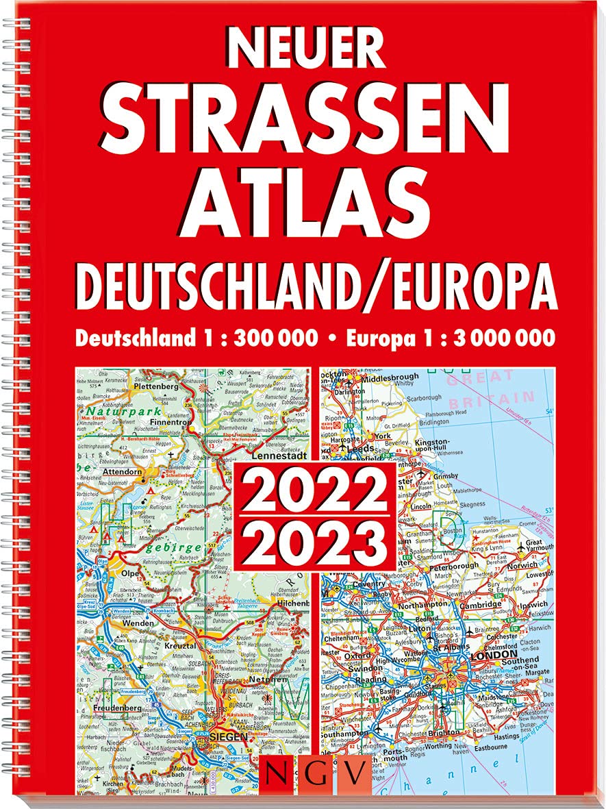 Neuer Straßenatlas Deutschland/Europa 2022/2023 Leisure, Home & Garden