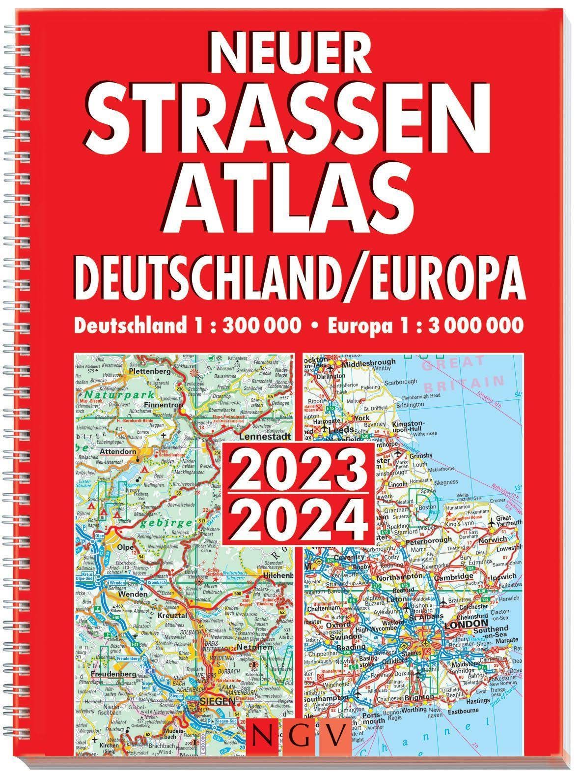 Neuer Straßenatlas Deutschland/Europa 2023/2024 Leisure, Home & Garden