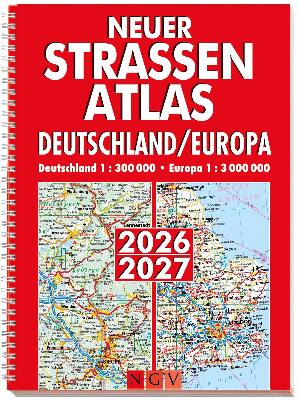 Neuer Straßenatlas Deutschland/Europa 2026/2027 Leisure, Home & Garden