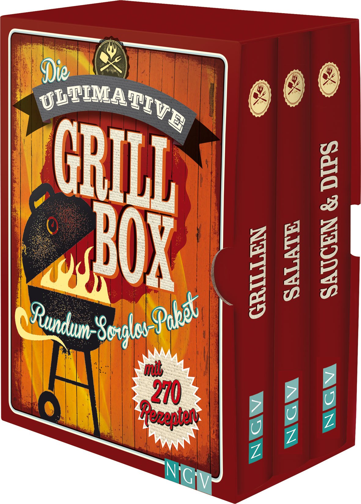 Die ultimative Grillbox: Rundum-Sorglos-Paket mit 270 Rezepten Leisure, Home & Garden