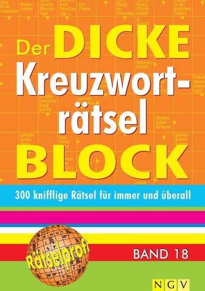 Der dicke Kreuzworträtsel-Block Band 18 Leisure & Fun