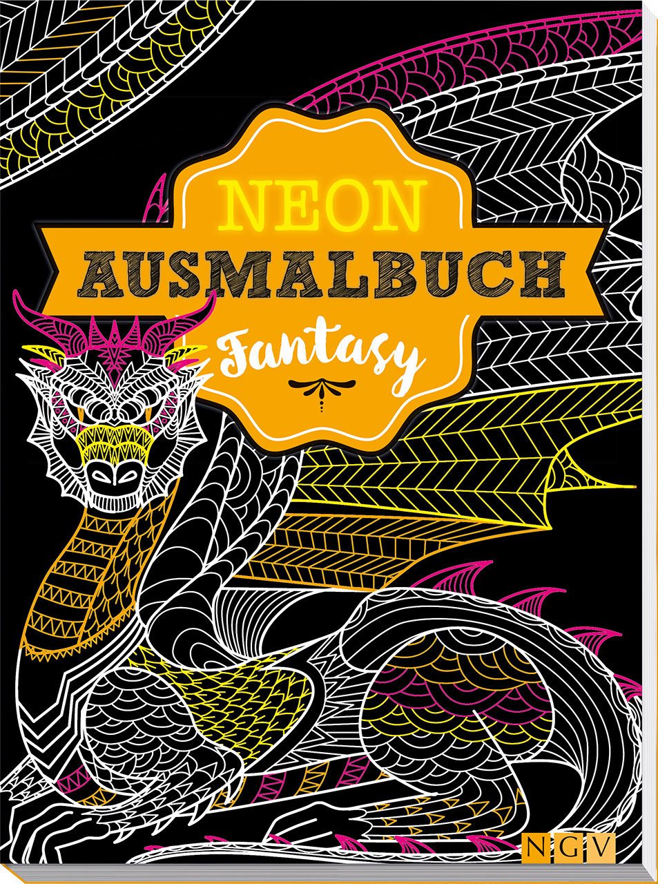 Fantasy Neon-Ausmalbuch Second-hand books on film, art and culture