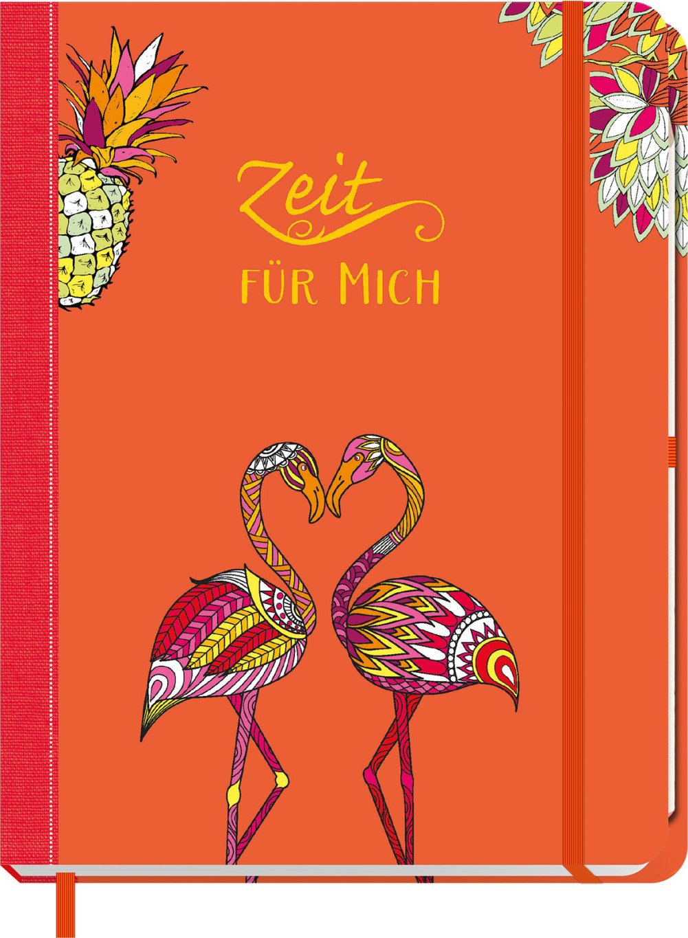 Zeit für mich - Flamingo: Eintragbuch, Tagebuch, Ausmalbuch book