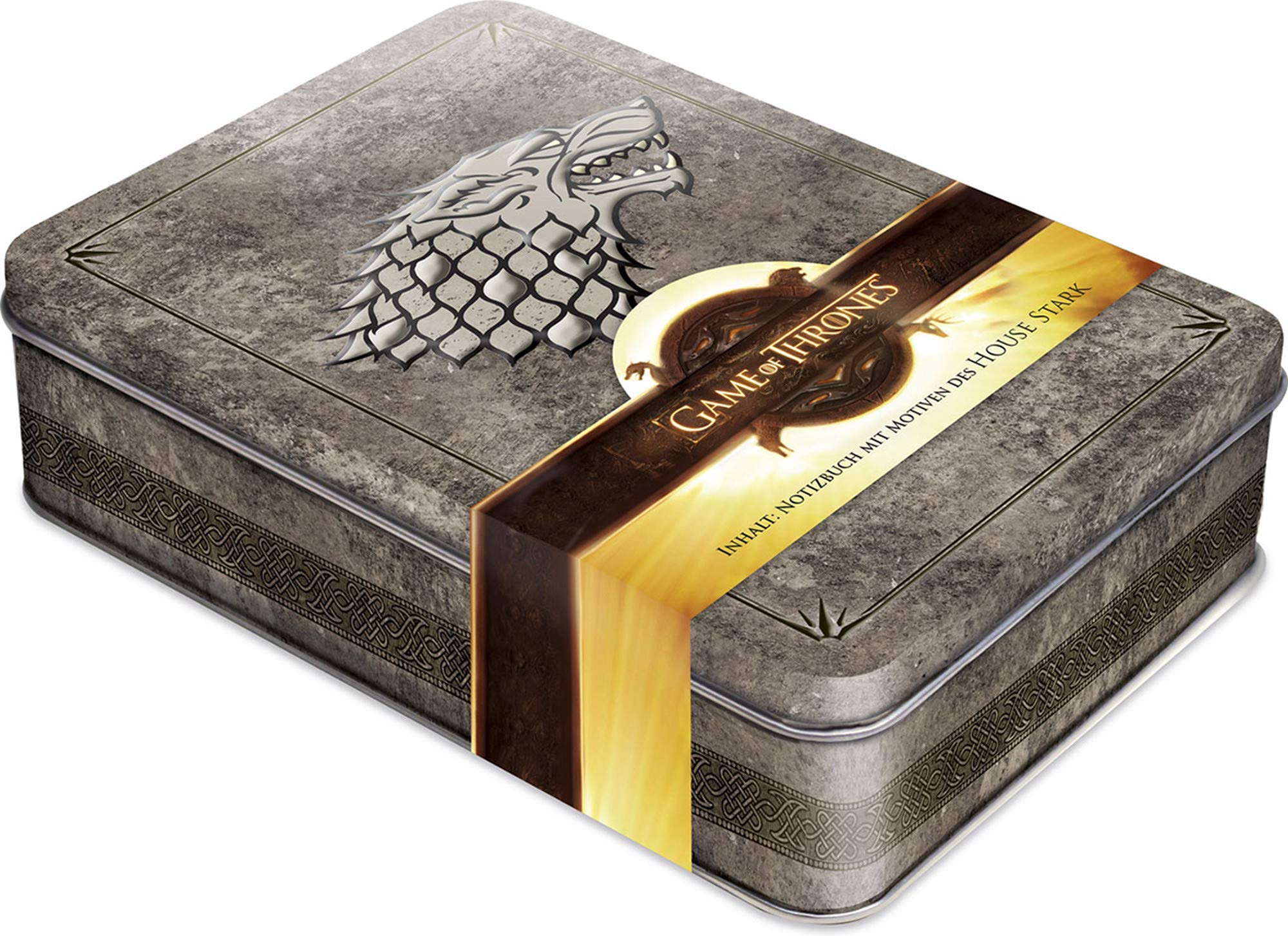 Game of Thrones - Winter is Coming: Schmuckdose inkl. Notizbuch mit Motiven des House Stark, Kartoniert Stationery