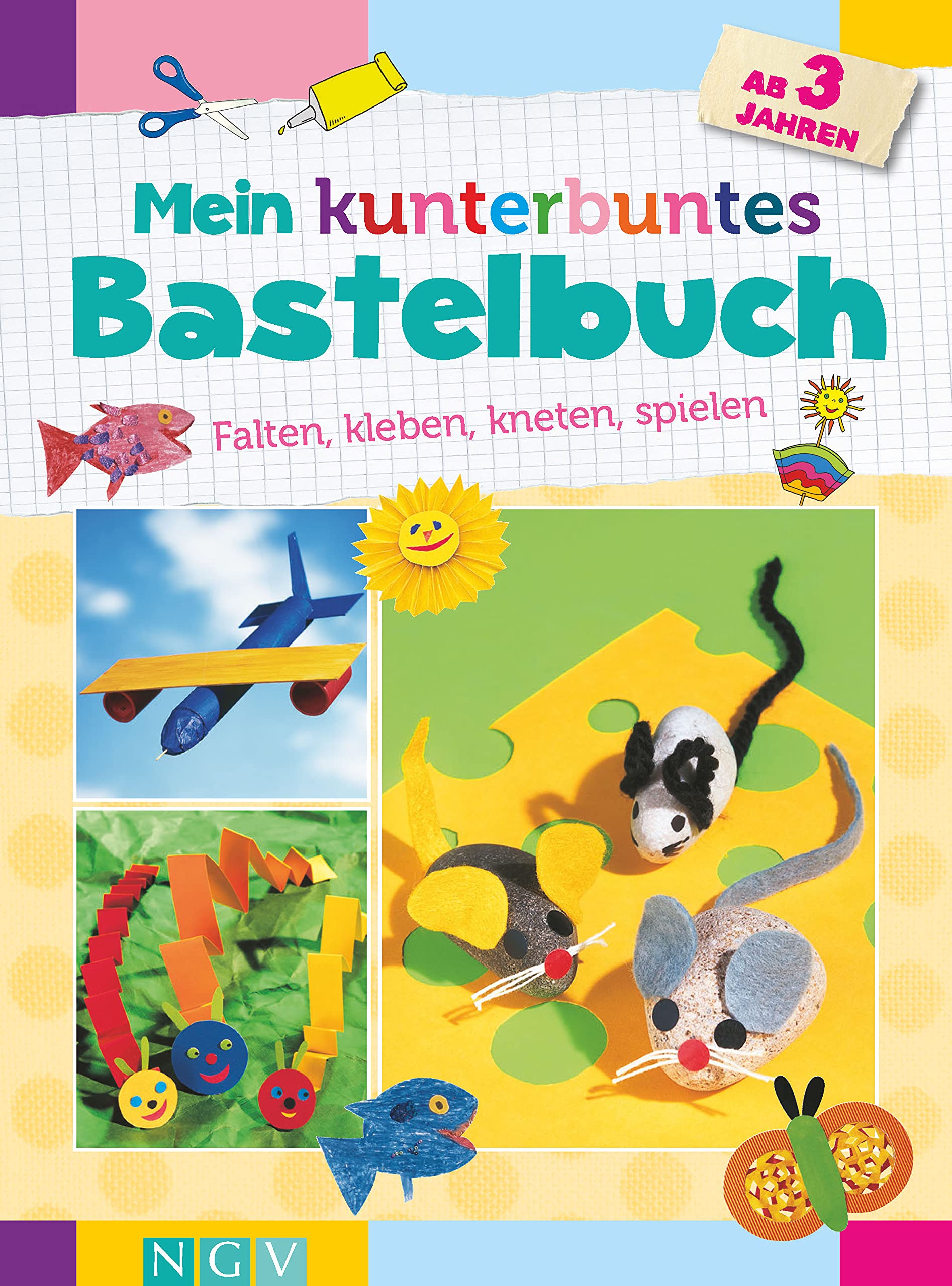 Mein kunterbuntes Bastelbuch ab 3 Jahren: Falten, kleben, kneten, spielen Hobbies & Crafts