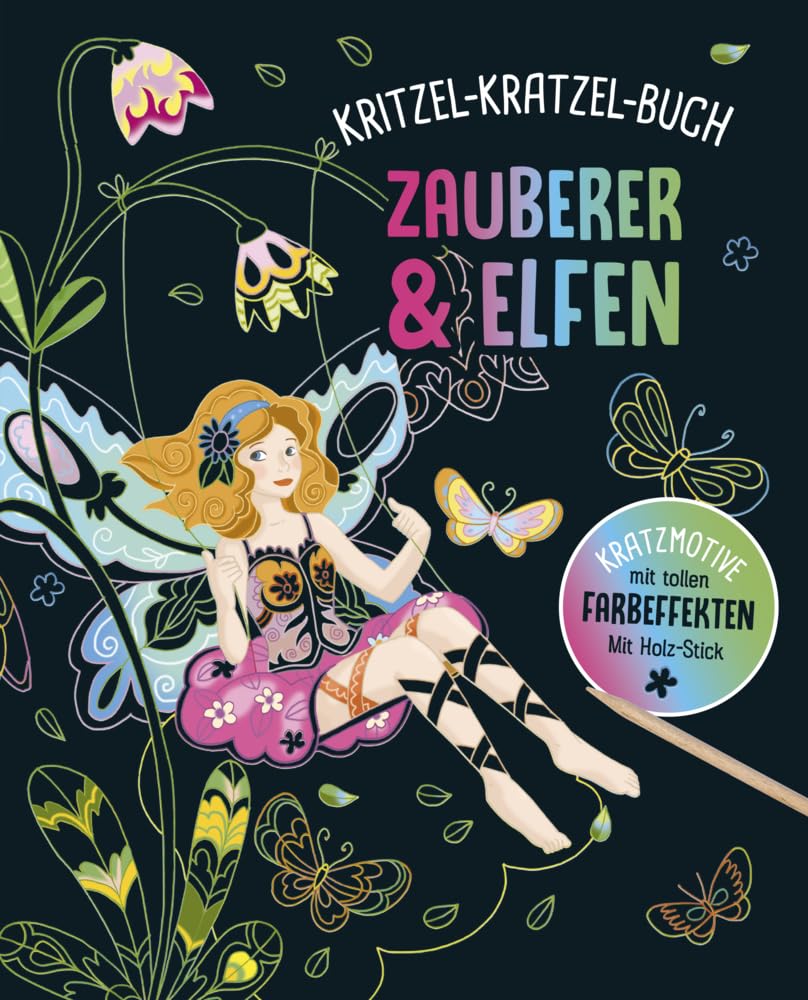 Zauberer und Elfen - Kritzel-Kratzel-Buch für Kinder ab 5 Jahren Non-fiction