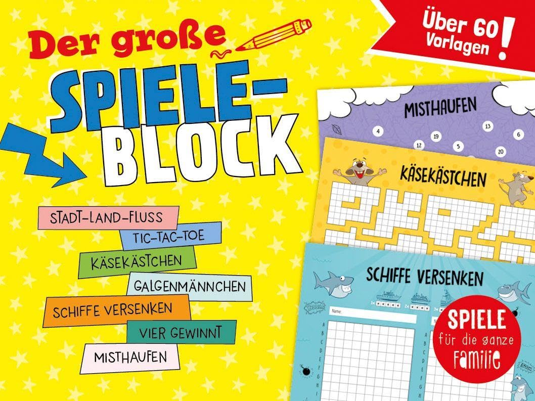 Der große Spieleblock - Spiele für die ganze Familie Leisure & Fun