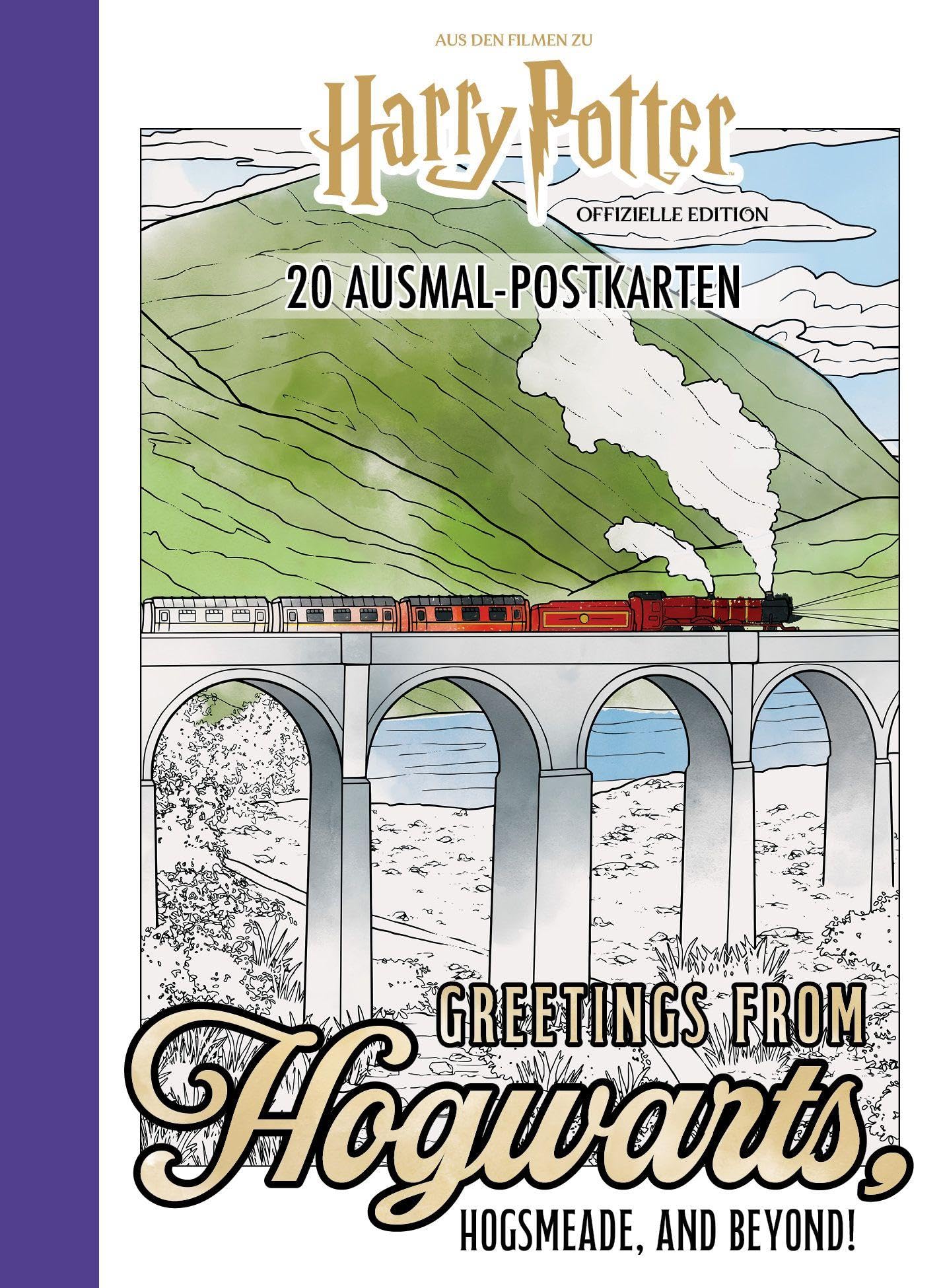 Harry Potter 20 Ausmal-Postkarten: Greetings from Hogwarts, Hogsmeade, and beyond! Contemporary literature