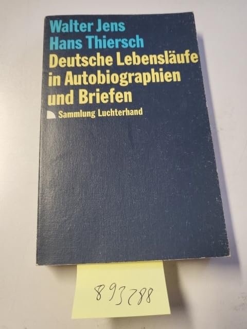 Deutsche Lebensläufe in Autobiographien und Briefen (7442 076). Art & Literature