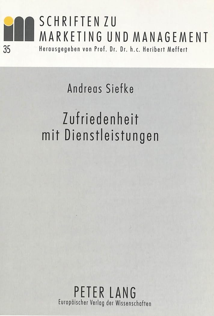Zufriedenheit mit Dienstleistungen book