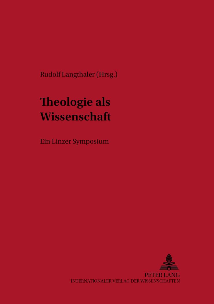 Theologie als Wissenschaft Philosophy