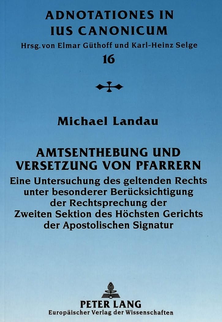 Amtsenthebung und Versetzung von Pfarrern Law