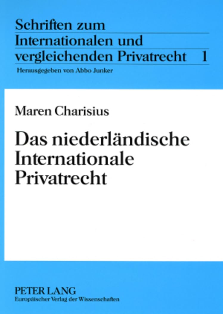 Das Niederlaendische Internationale Privatrecht book