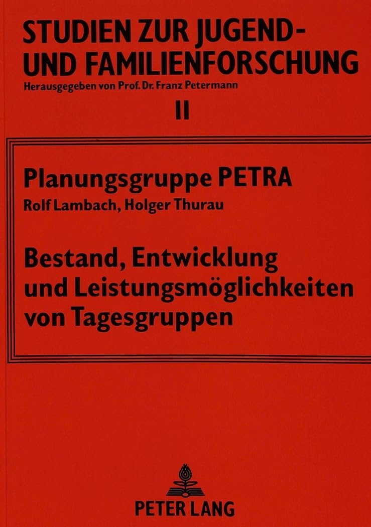 Bestand, Entwicklung und Leistungsmöglichkeiten von Tagesgruppen Social Sciences