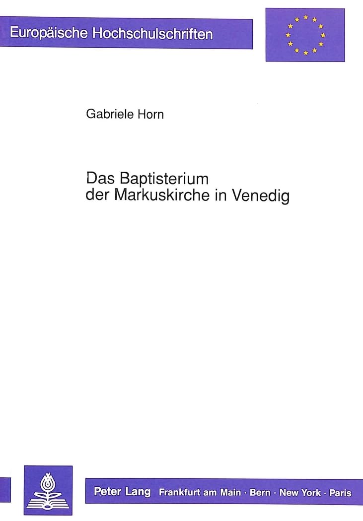 Das Baptisterium der Markuskirche in Venedig Foreign Languages ​​& Dictionaries
