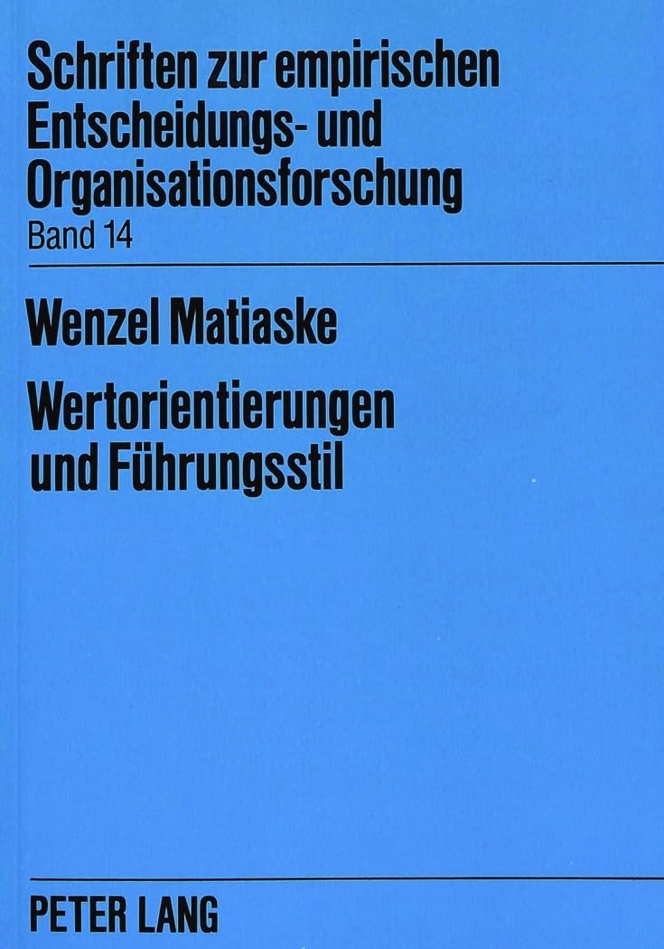 Wertorientierungen und Führungsstil Medicine