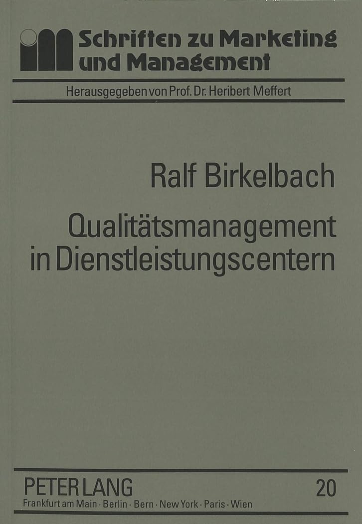 Qualitätsmanagement in Dienstleistungscentern Law