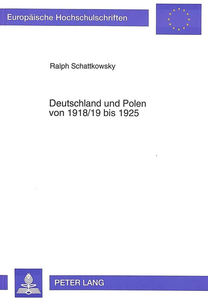 Deutschland und Polen von 1918/19 bis 1925 Contemporary literature