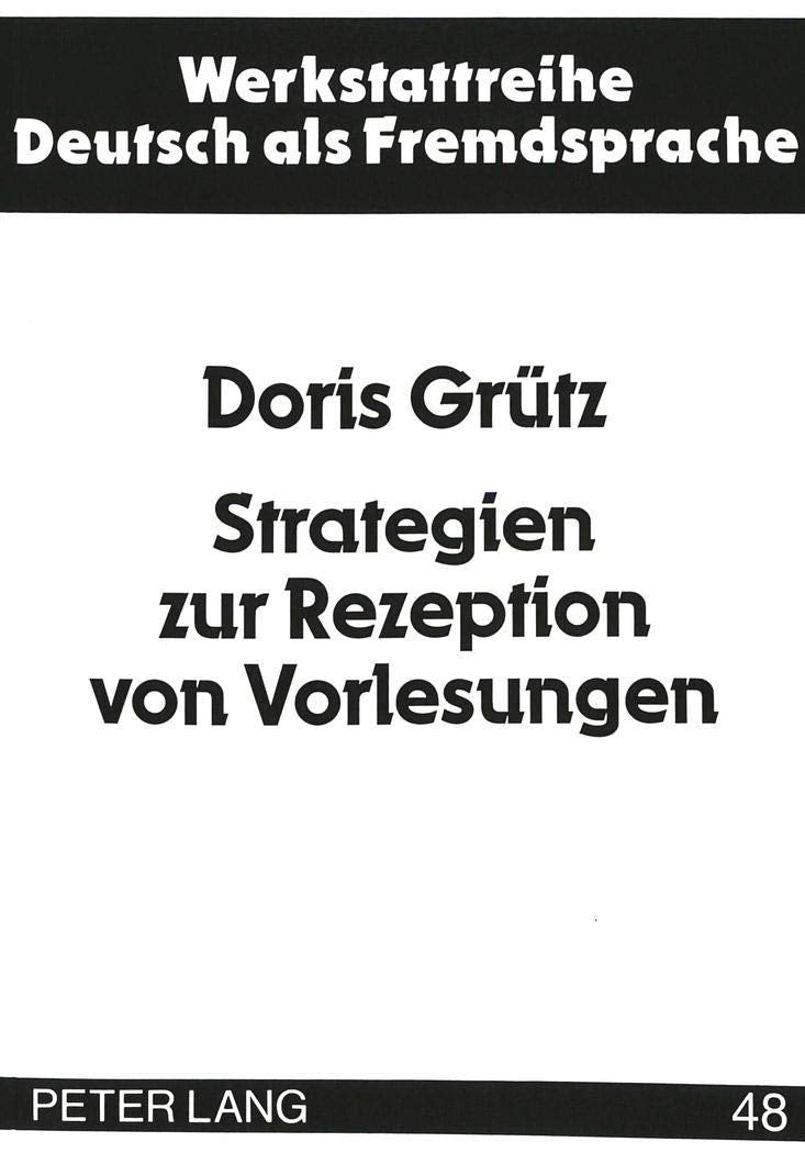Strategien zur Rezeption von Vorlesungen Social Sciences