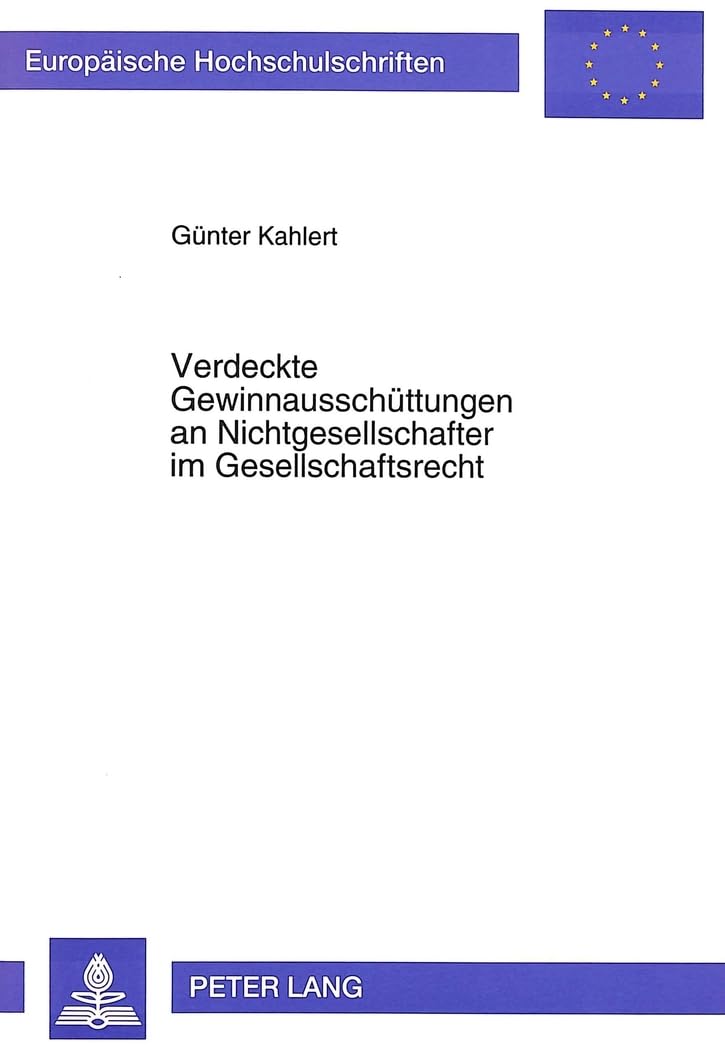 Verdeckte Gewinnausschüttungen an Nichtgesellschafter im Gesellschaftsrecht book