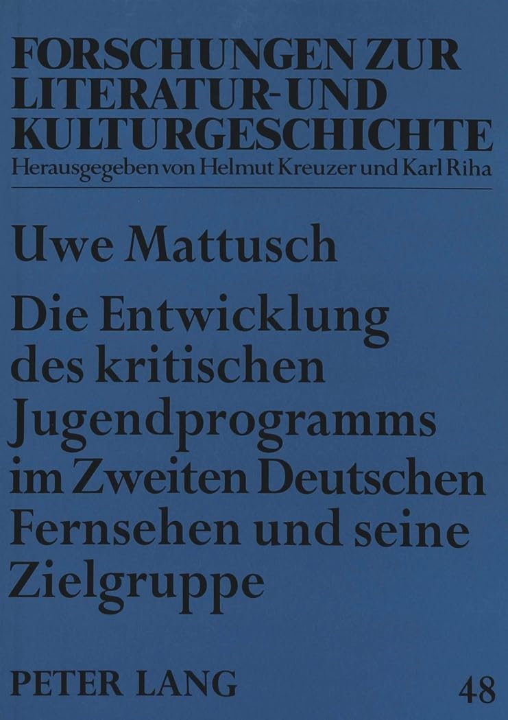 Die Entwicklung des kritischen Jugendprogramms im Zweiten Deutschen Fernsehen und seine Zielgruppe Law