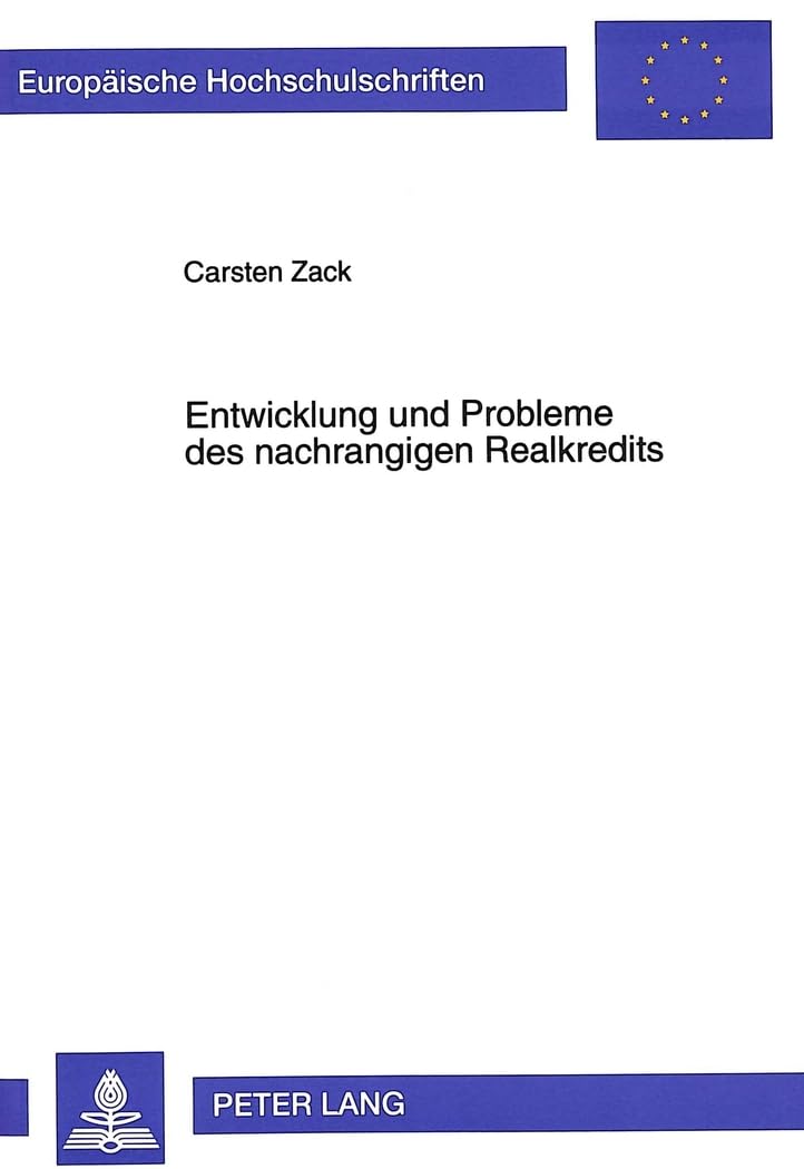 Entwicklung und Probleme des nachrangigen Realkredits Law