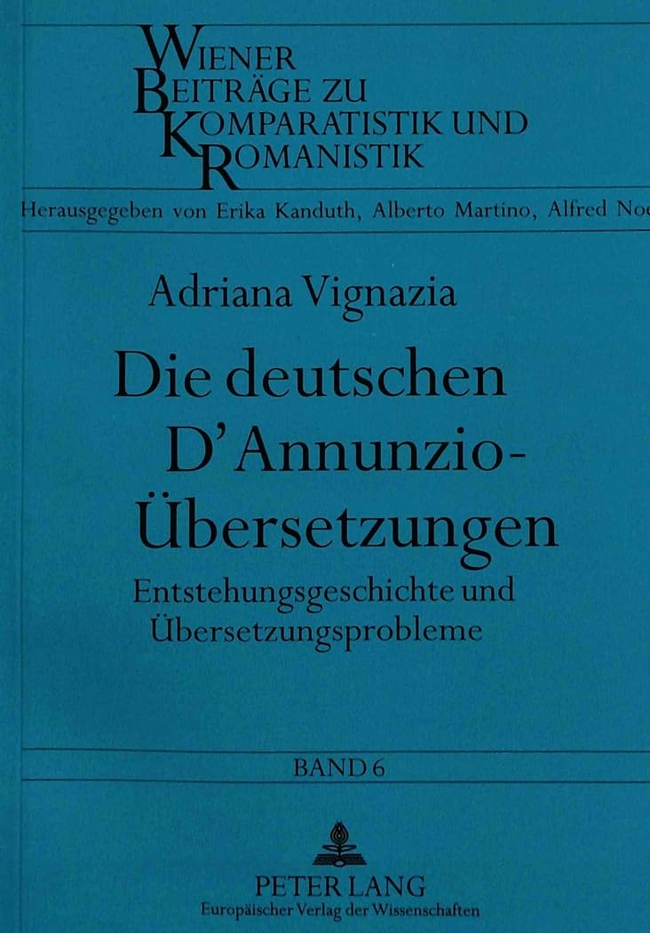 Die deutschen D'Annunzio-Übersetzungen Social Sciences