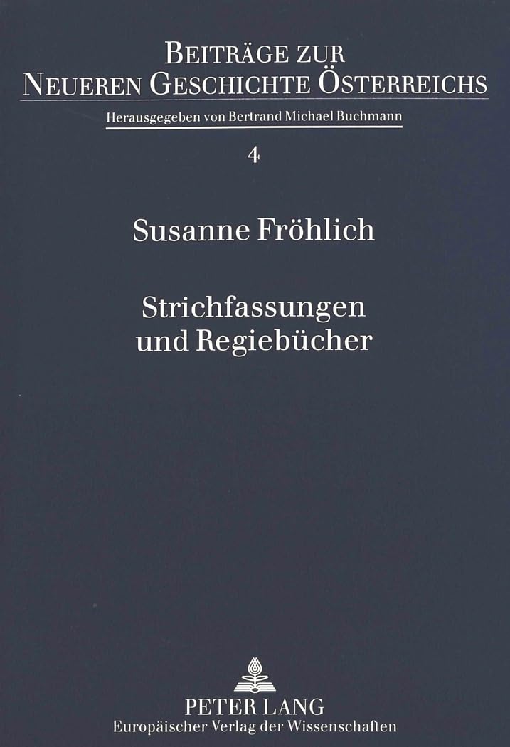 Strichfassungen und Regiebücher Contemporary literature