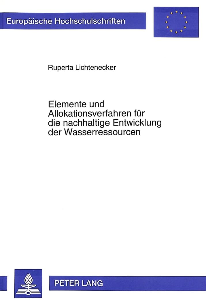 Elemente und Allokationsverfahren für die nachhaltige Entwicklung der Wasserressourcen Law