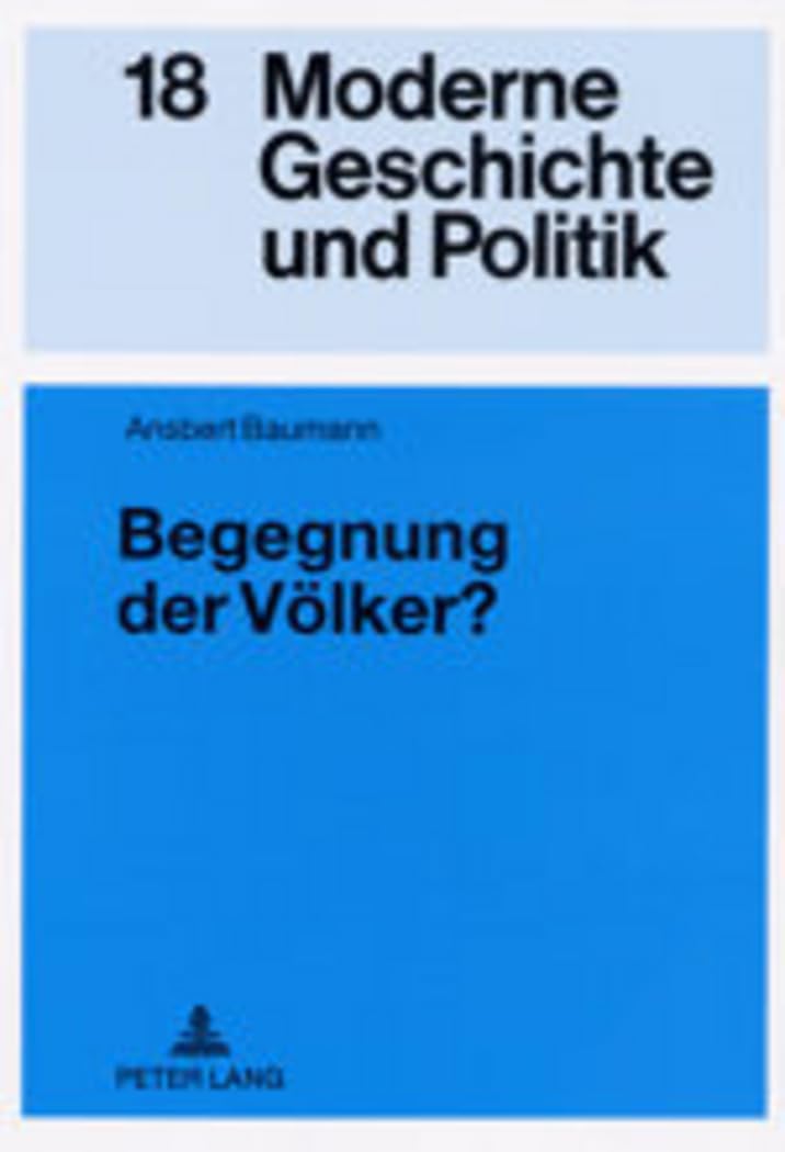 Begegnung der Völker? General education Books