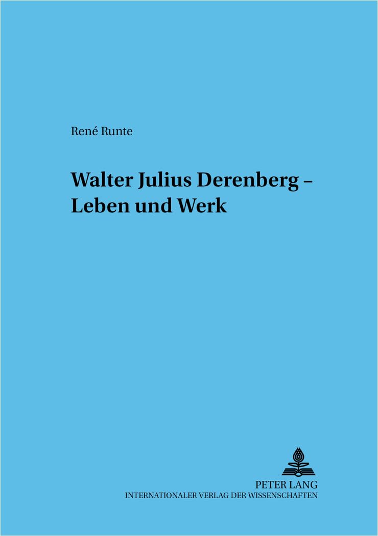 Product Image: Walter Julius Derenberg - Leben und Werk