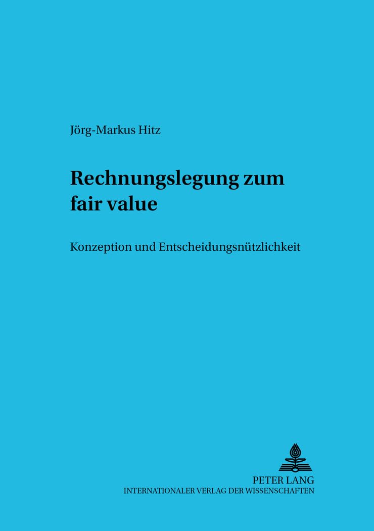 Rechnungslegung zum fair value Law