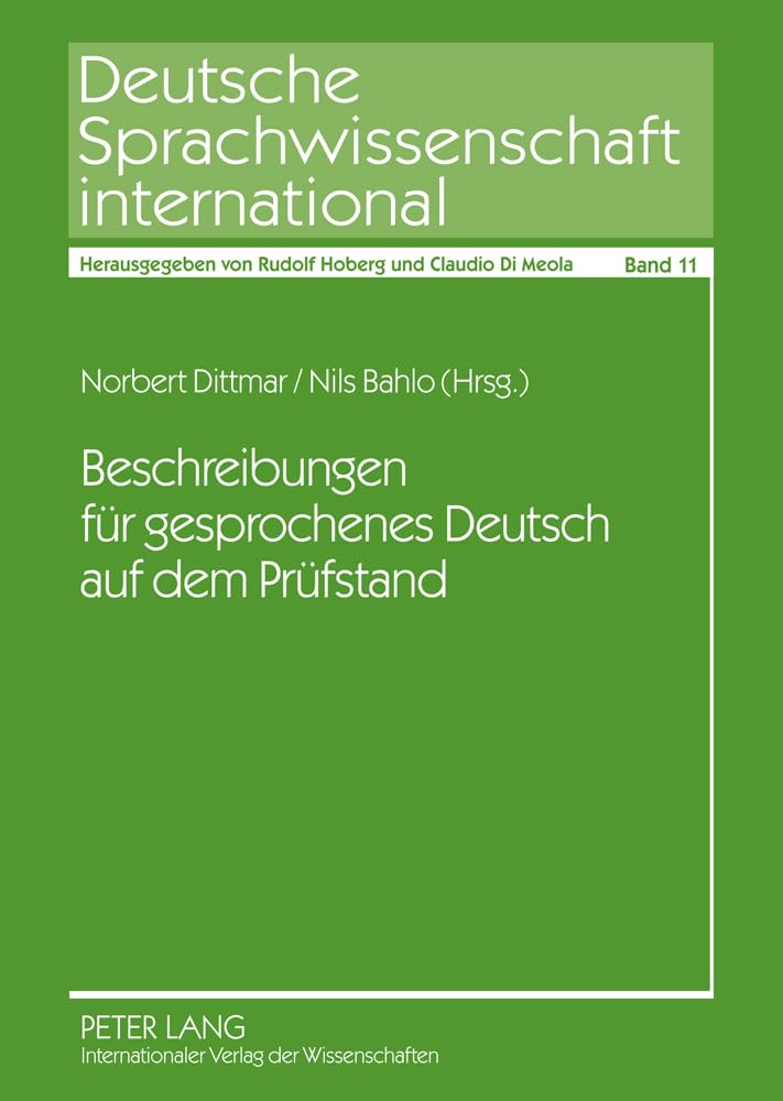 Beschreibungen für gesprochenes Deutsch auf dem Prüfstand Social Sciences