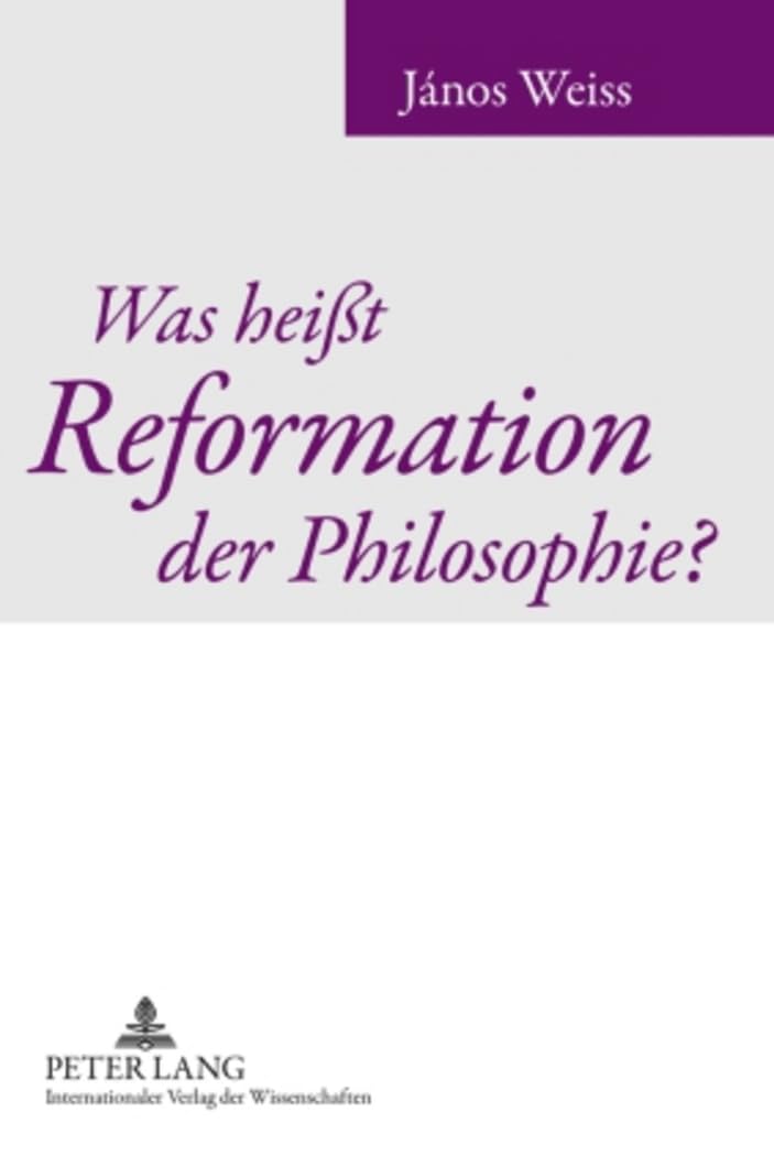 Was heißt Reformation der Philosophie?: Tübinger Vorlesungen über Reinhold und die Reinhold-Schule Philosophy