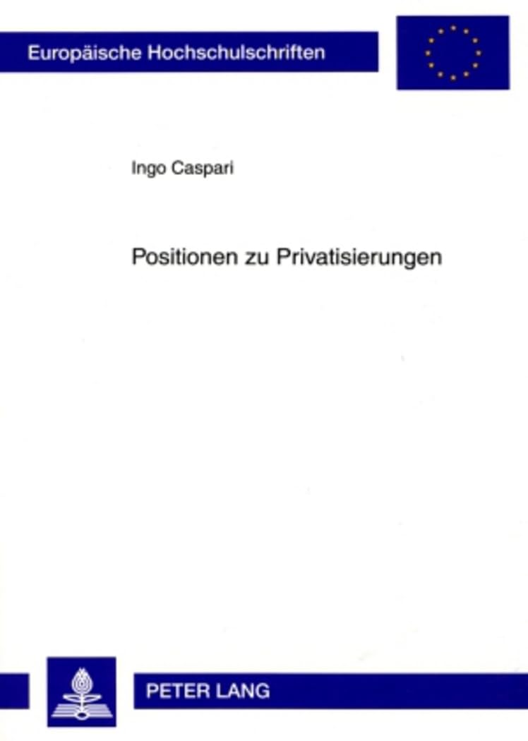 Product Image: Positionen zu Privatisierungen