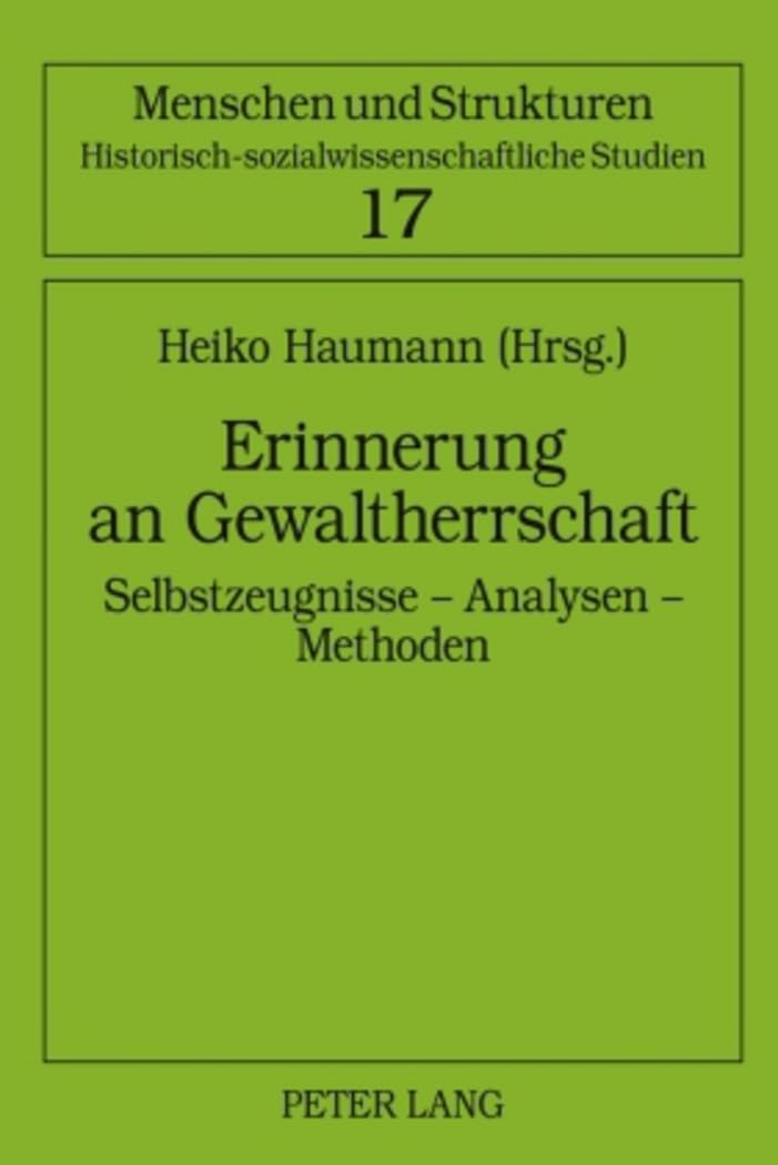 Erinnerung an Gewaltherrschaft Law