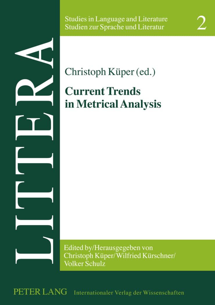 Product Image: Current Trends in Metrical Analysis