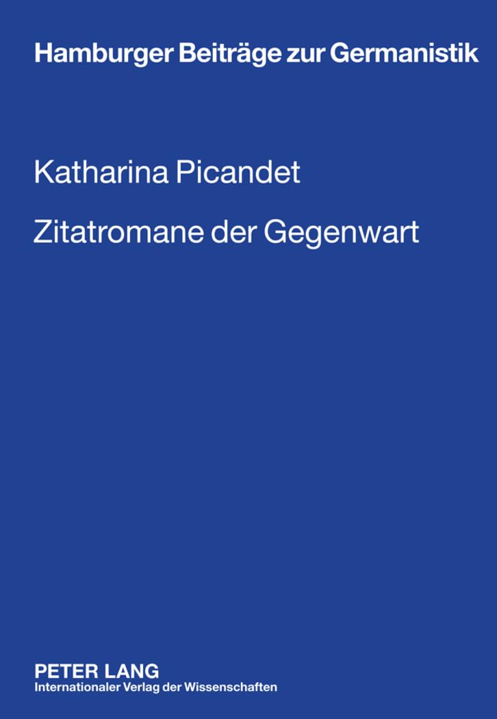 Zitatromane Der Gegenwart book