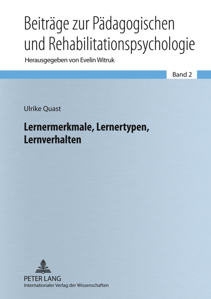Lernermerkmale, Lernertypen, Lernverhalten Medicine