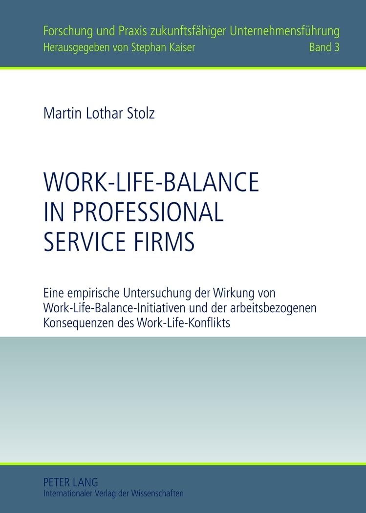 Work-Life-Balance in Professional Service Firms book