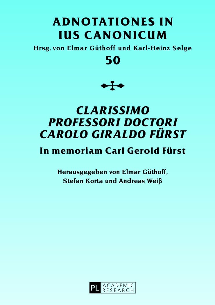 «Clarissimo Professori Doctori Carolo Giraldo Fürst» Law