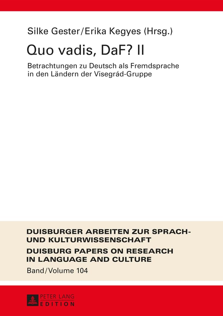 Quo vadis, DaF? II Social Sciences