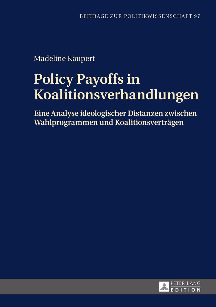 Policy Payoffs in Koalitionsverhandlungen book
