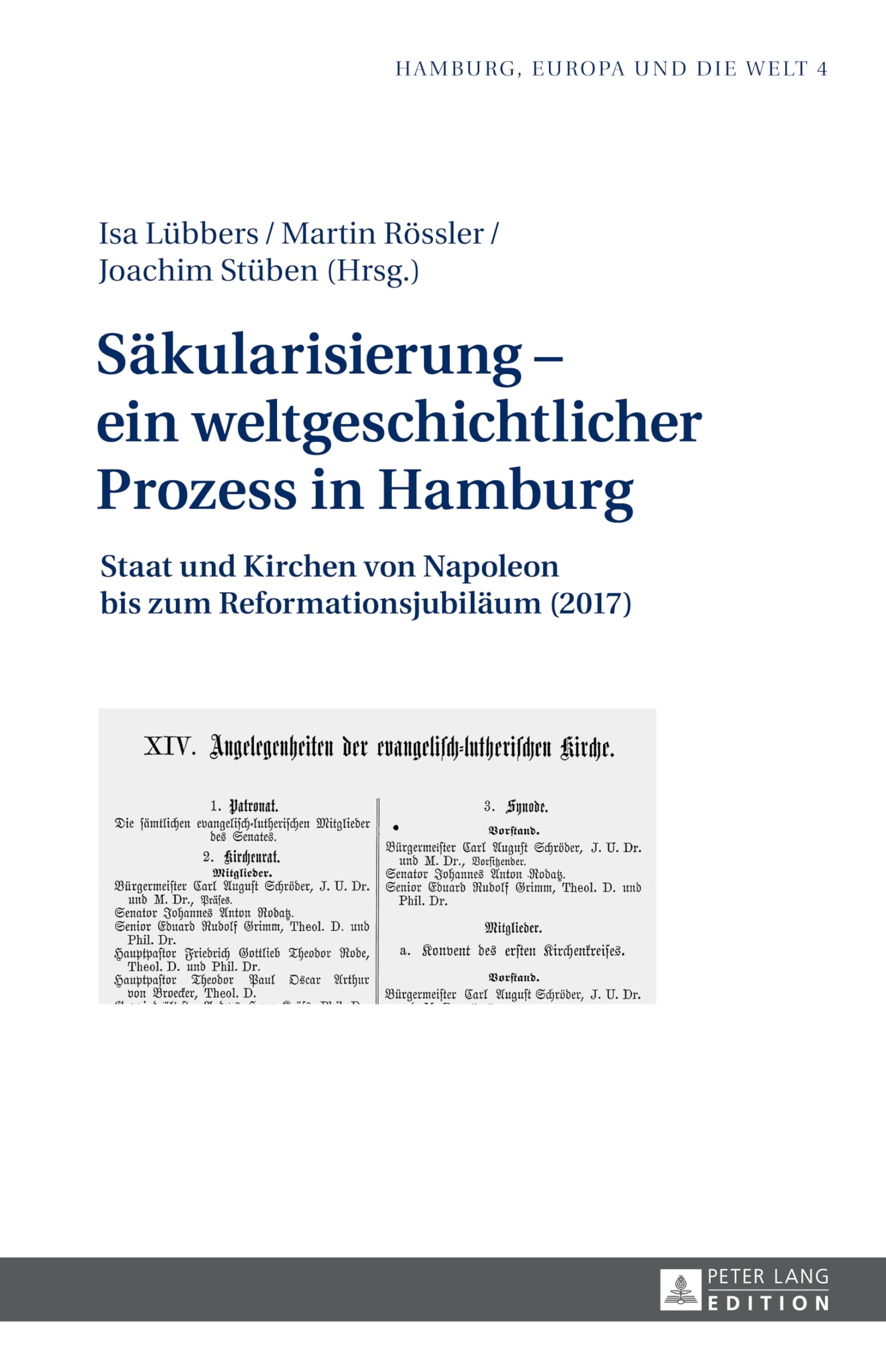 Säkularisierung - ein weltgeschichtlicher Prozess in Hamburg General education