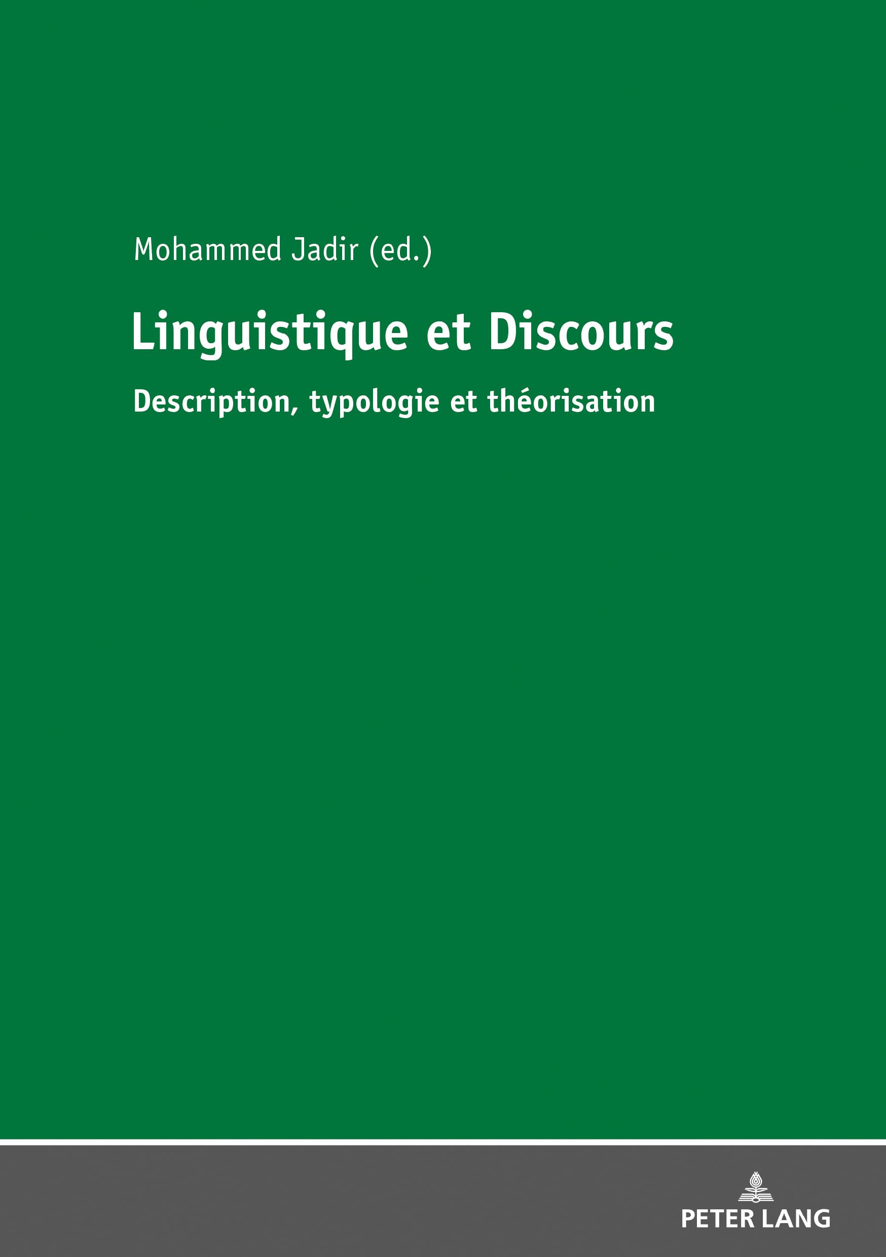 Linguistique et discours: Description, typologie et théorisation book