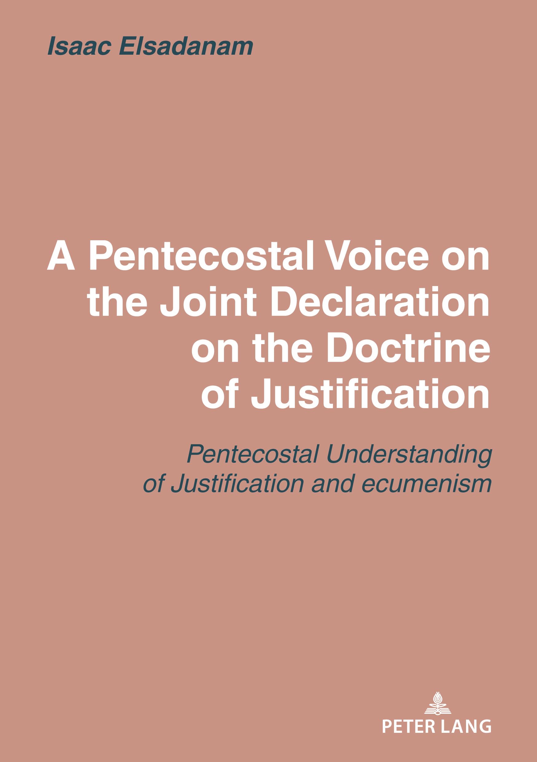 A Pentecostal Voice on the Joint Declaration on the Doctrine of Justification book