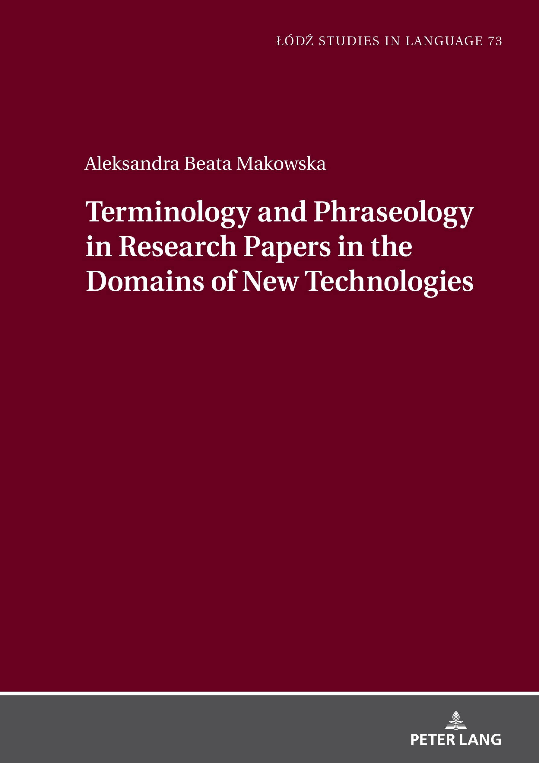Terminology and Phraseology in Research Papers in the Domains of New Technologies Social Sciences