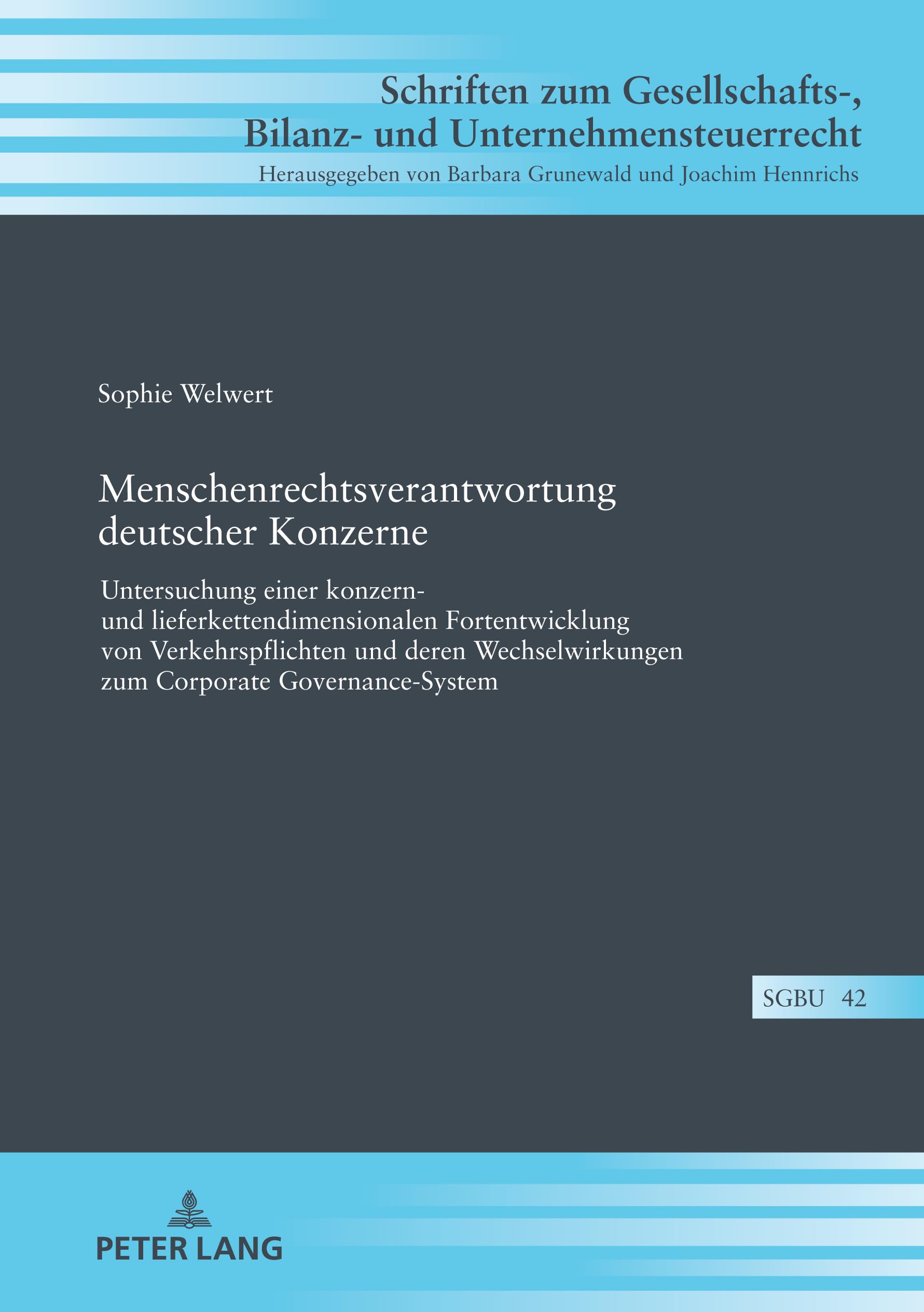 Menschenrechtsverantwortung deutscher Konzerne: Untersuchung einer konzern- und lieferkettendimensionalen Fortentwicklung von Verkehrspflichten und ... Bilanz- und Unternehmensteuerrecht, Band 42) Law
